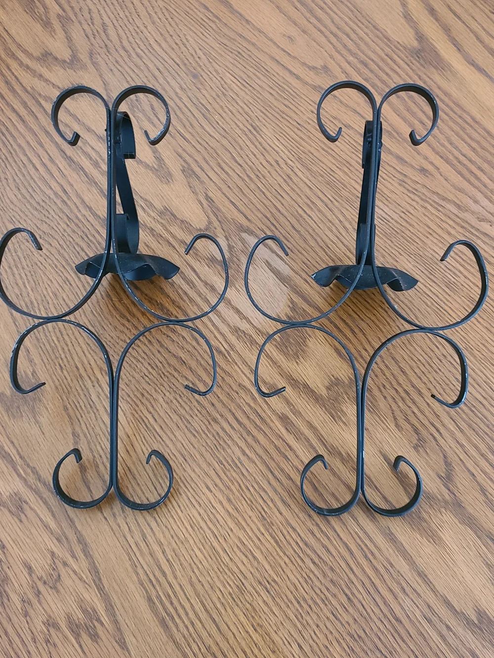 Vintage - Candle Wall Sconce Black Wrought Iron